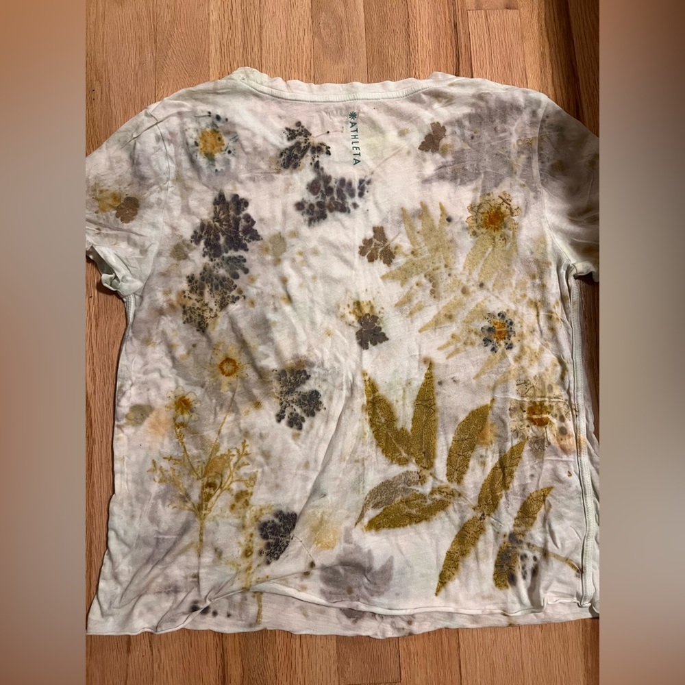 Ecoprinted Cotton Shirt - Picture 3 of 3